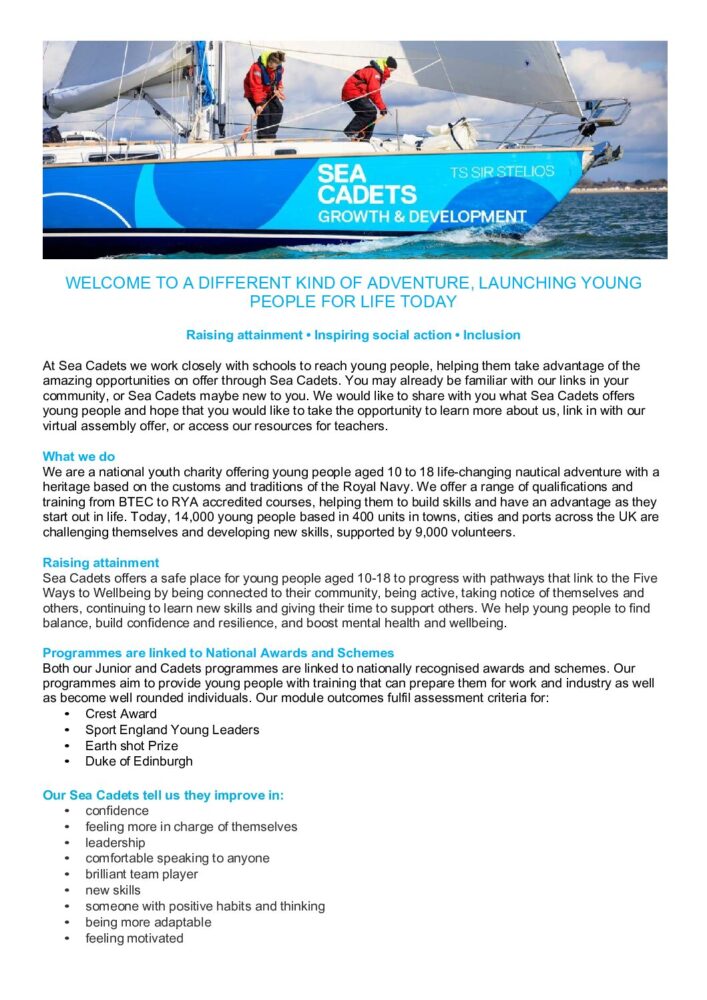 PDF Preview of Sea Cadets Overview